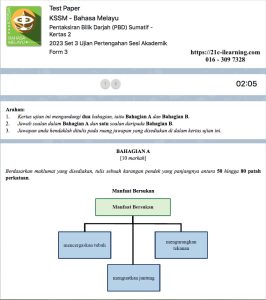 Sasbadi i-LEARN Ace UPSA UASA Test Paper - F3